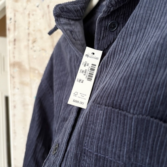 Madewell Variegated Corduroy Button-Up Shirt - Picture 4 of 6